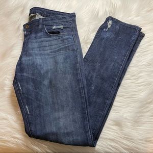 NSF Slim Straight Distressed Blue Jeans
